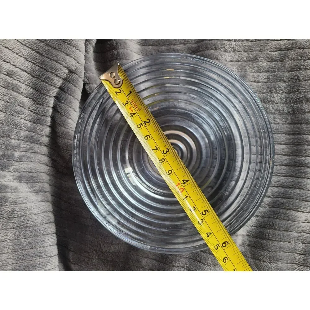 Vintage Anchor Hocking Manhattan ribbed pattern glass 6